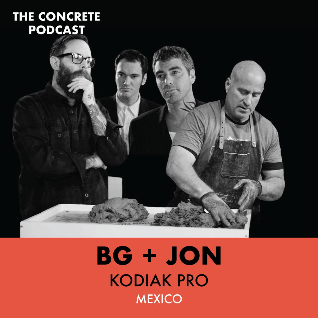 Jon and BG of Kodiak Pro discussing various concrete fiber types and their applications in enhancing concrete strength and durability.