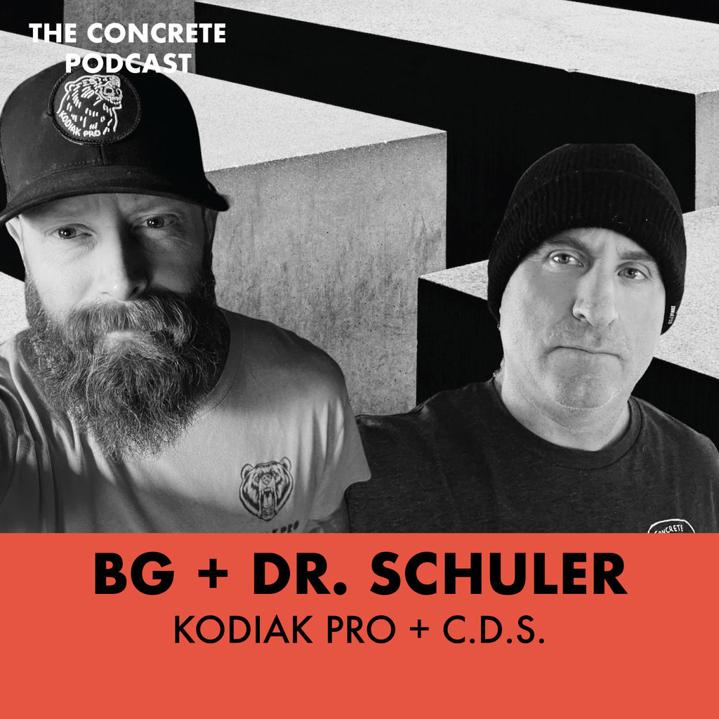 BG + Dr. Schuler, Kodiak Pro + C.D.S. - Decorative Concrete Training Innovators, Not Imitators