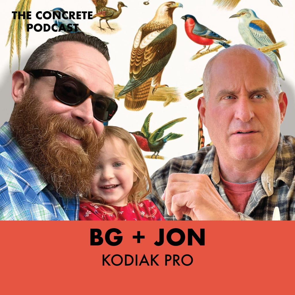 Jon and BG of Kodiak Pro demonstrating the first steps in sealing concrete countertops and sinks for enhanced durability.