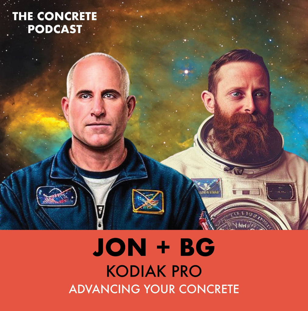 Jon and BG of Kodiak Pro discussing product evolution and the use of Wi-Fi temperature monitors in concrete curing.