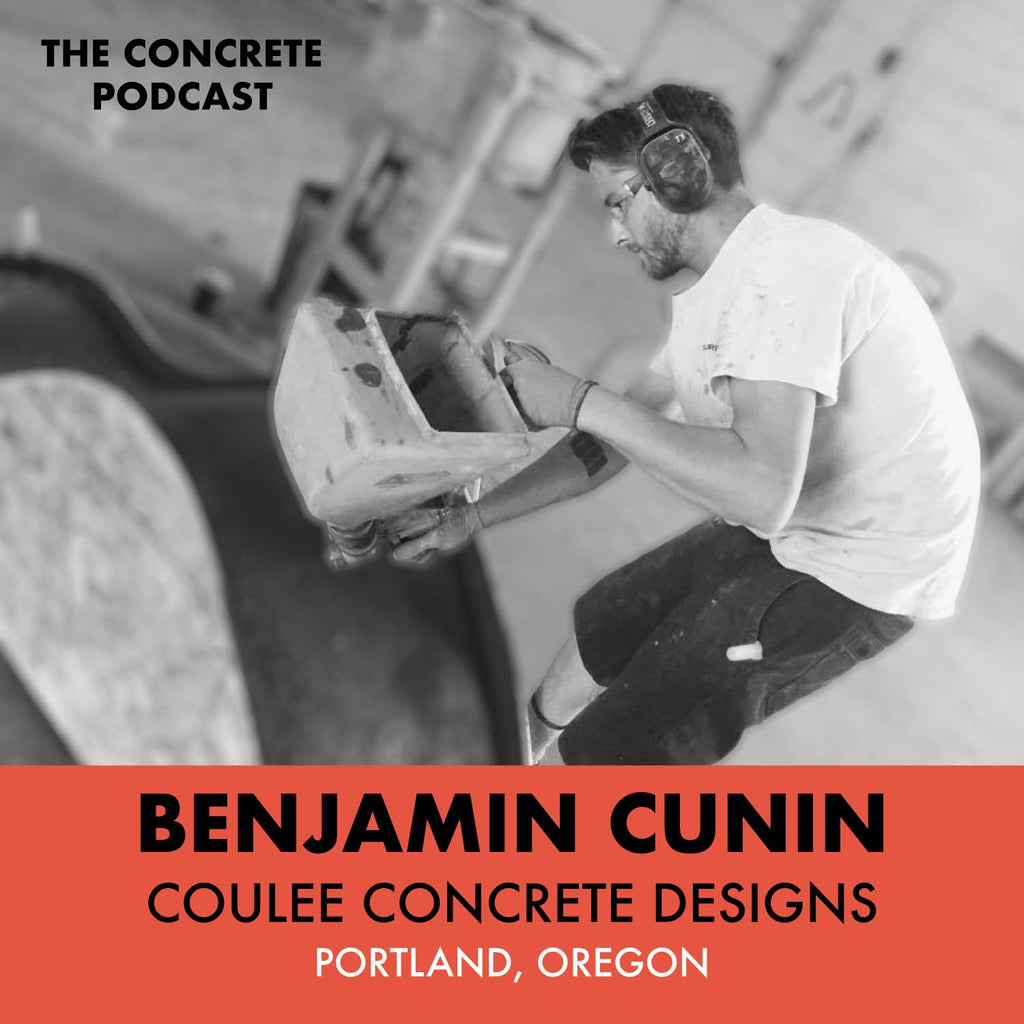 Benjamin Cunin of Coulee Concrete Designs in Portland Oregon