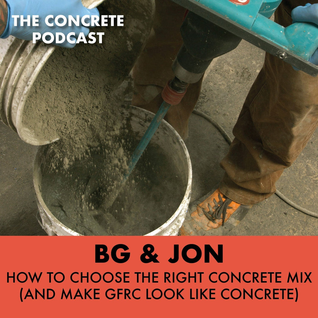 Artisan mixing concrete with Kodiak Pro Maker Mix, the right blend for strong and natural-looking concrete countertops