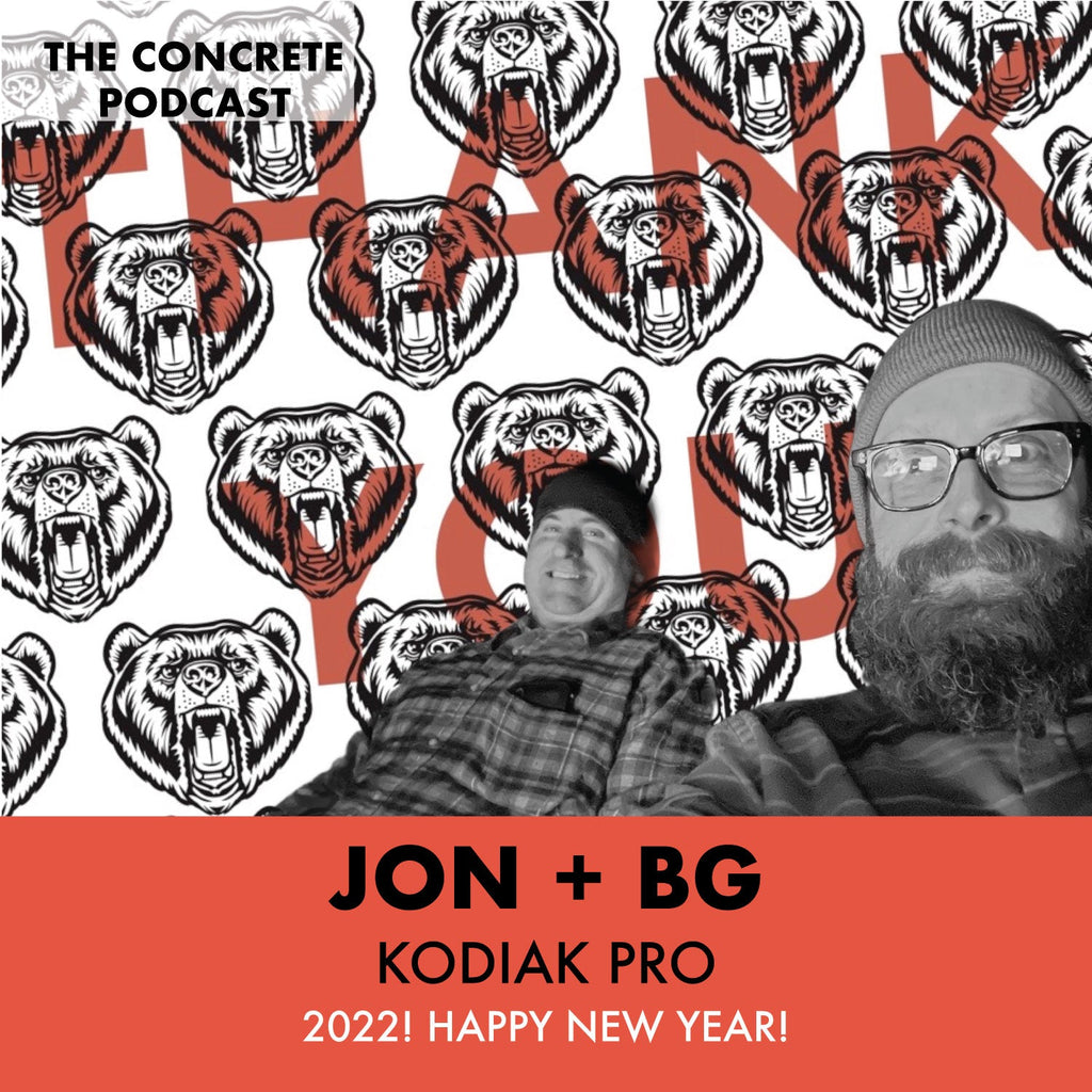 Jon and BG presenting new online tutorials on SCC GFRC sink making and concrete shipping techniques to enhance artisan skills.
