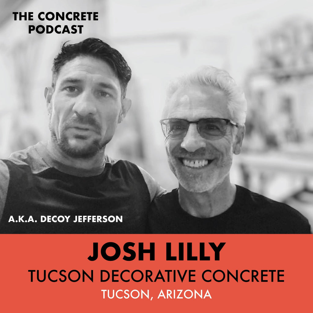Josh Lilly, aka Decoy Jefferson, engaging in a discussion about unity and collaboration in the concrete artisan community.