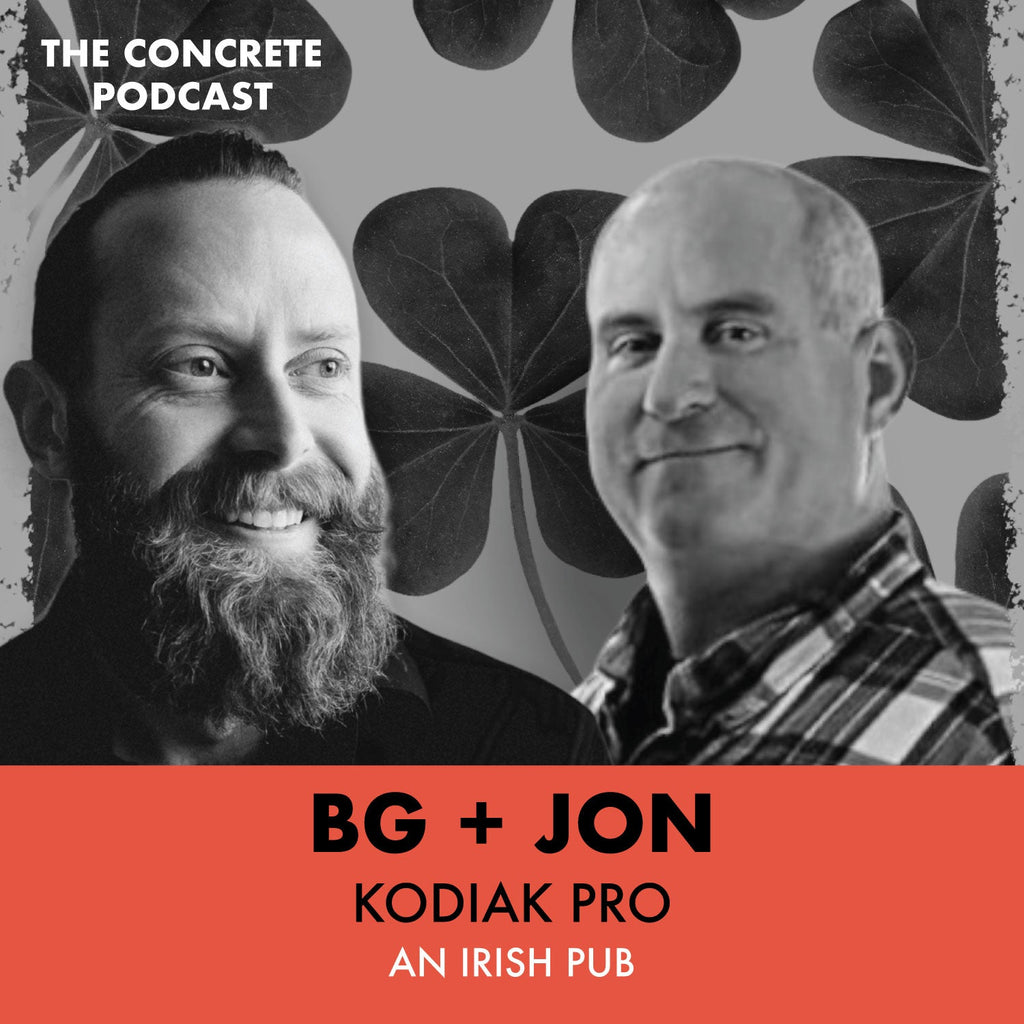 Jon and BG of Kodiak Pro discussing Super-SIX-Admix™ cost comparison and mixing techniques for optimal concrete performance.