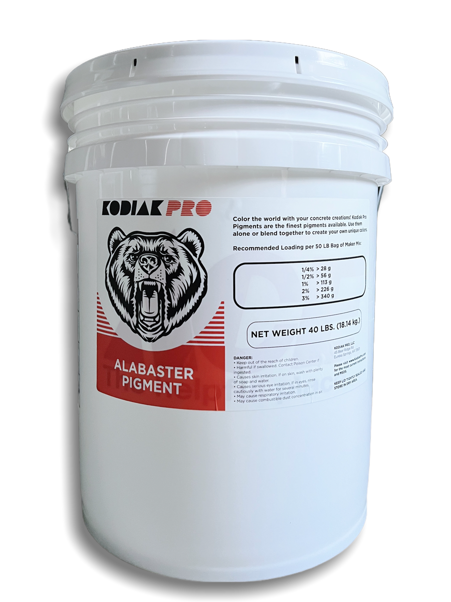 ALABASTER Concrete Pigment / 40 LBS – Kodiak Pro, LLC