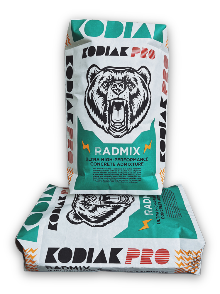 An ultra high performance concrete admixture that is easy to mix and use